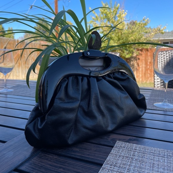 LOFT Handbags - The LOFT Black Leather Clutch